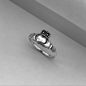Sterling silver claddagh ring, silver claddagh ring, claddagh ring, love ring